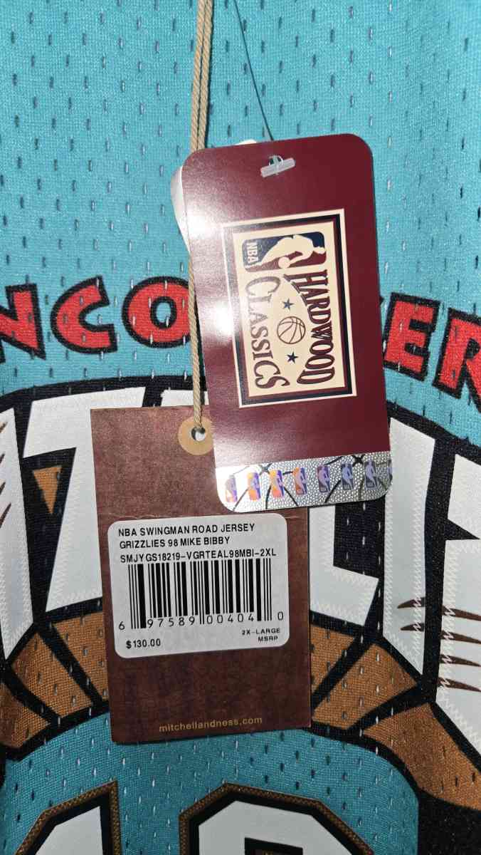 Mens Mike Bibby Turquoise Vancouver Grizzlies 1998 99 - Los Angeles, California - FleaMarketBay