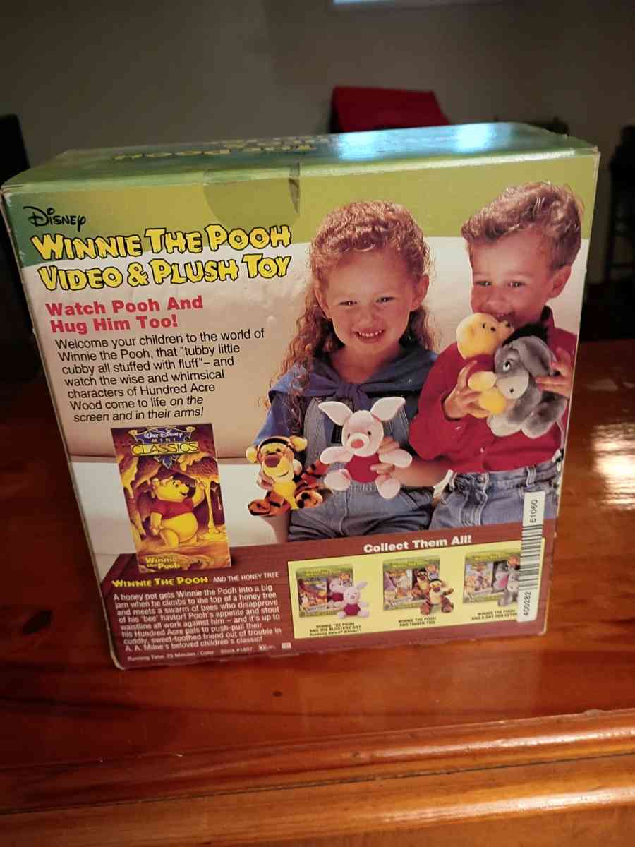 Winnie The Pooh Video And Plush Toy Never Opened - Bellevue, Kentucky - FleaMarketBay