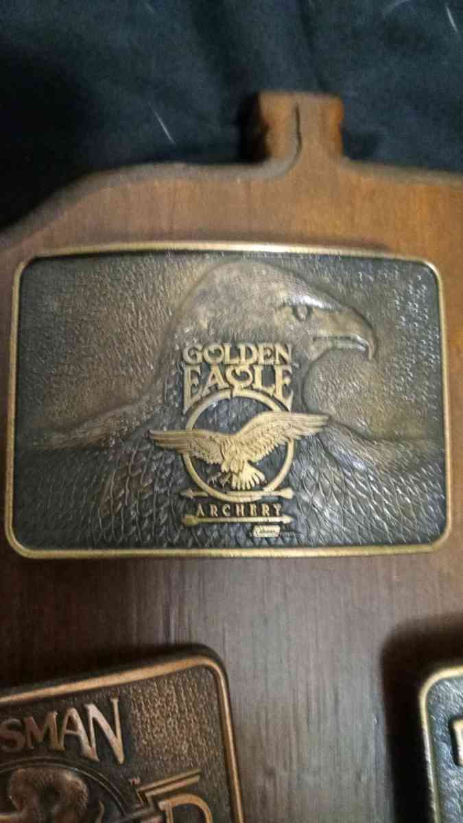 Golden Eagle Archery belt buckle - Tulsa, Oklahoma