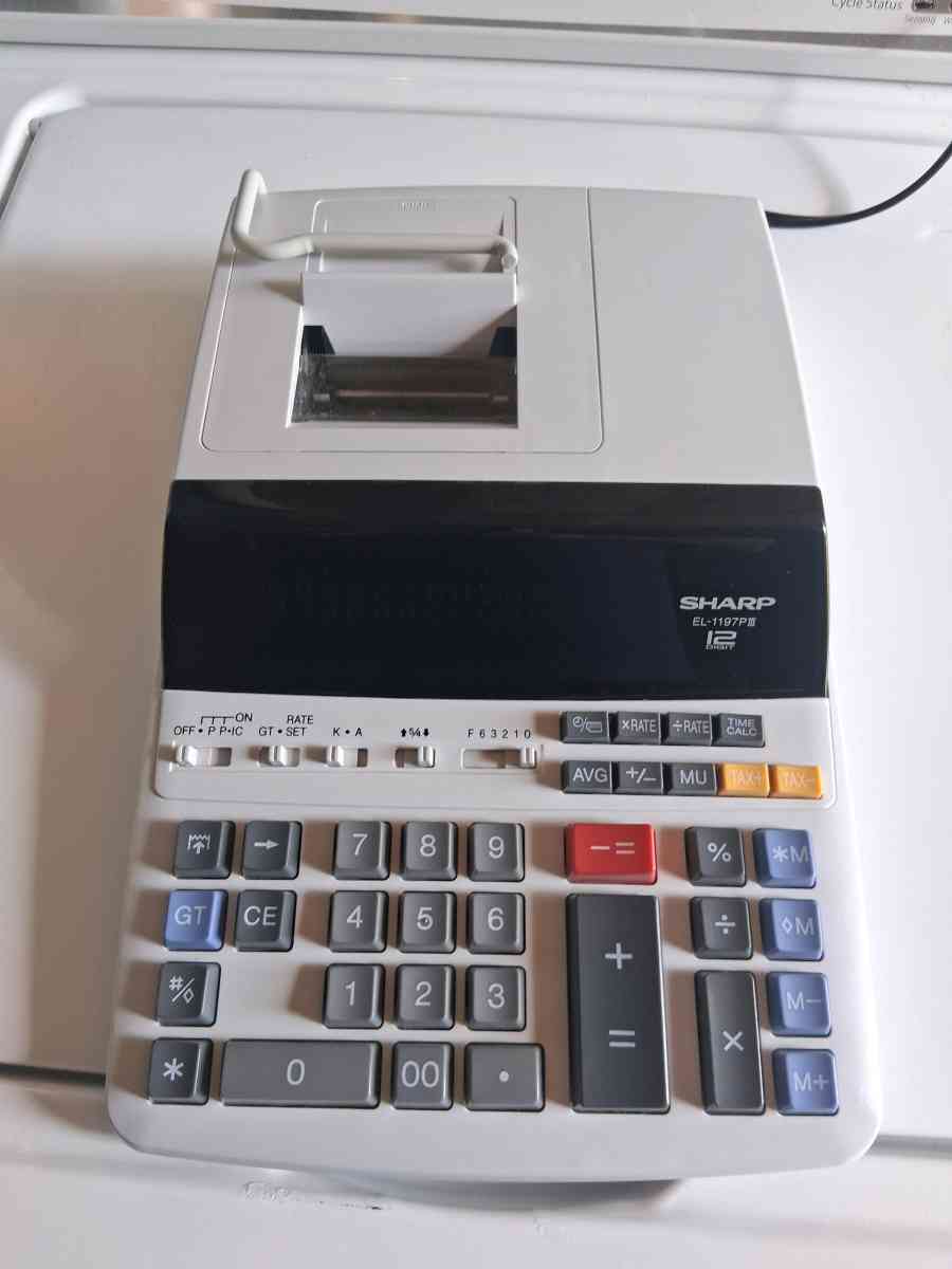Sharp EL1197PIII Heavy Duty Electronic Printing Calculator 1 - Broken Arrow, Oklahoma - FleaMarketBay