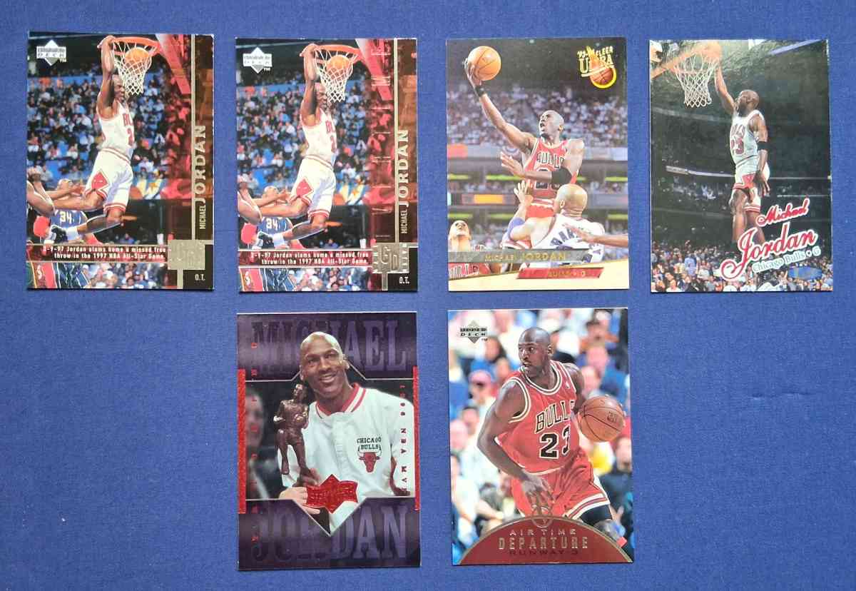 OLD SCHOOL MICHEAL JORDAN SPORTS CARDS - Clinton Township, Michigan - FleaMarketBay