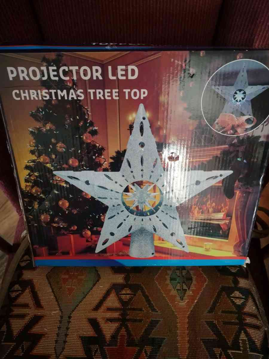 Projector LED Christmas Tree Top Gold Star Snowfall Snowflak - Abington, Pennsylvania