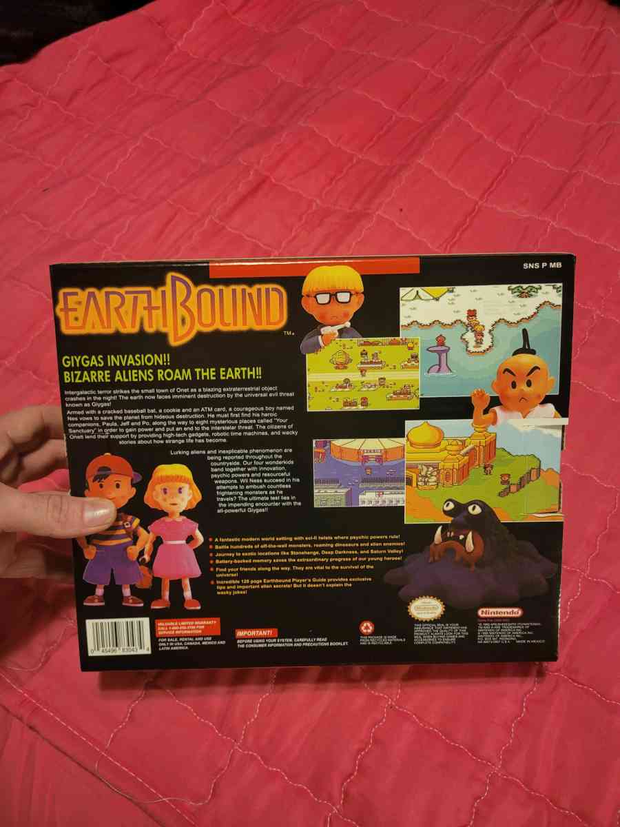 Earthbound SNES Game with Big Box and Manual - Tulsa, Oklahoma - FleaMarketBay