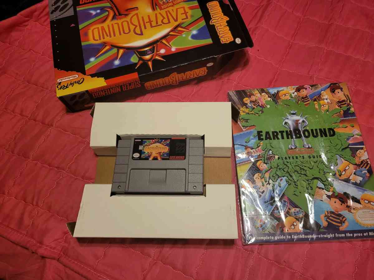 Earthbound SNES Game with Big Box and Manual - Tulsa, Oklahoma - FleaMarketBay