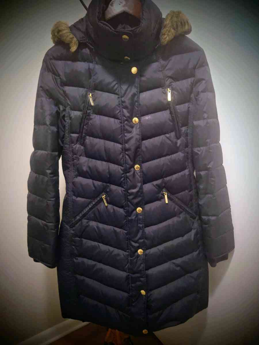 MICHAEL KORS Medium Dark Blue Winter Coat - Clarendon Hills, Illinois - FleaMarketBay