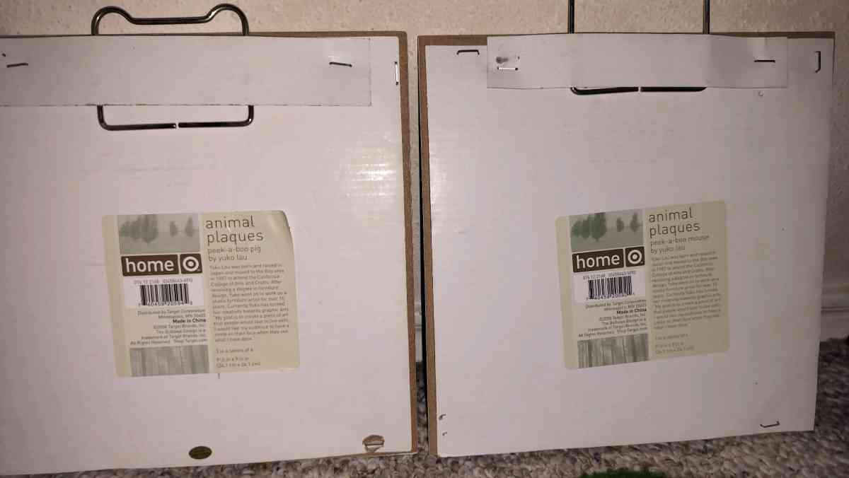 Adorable Animal Wall Plaques - Houston, Texas - FleaMarketBay