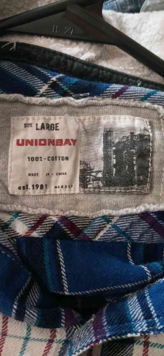 Youth Long Sleeve Button Down Shirt Hooded - Dane, Wisconsin - FleaMarketBay