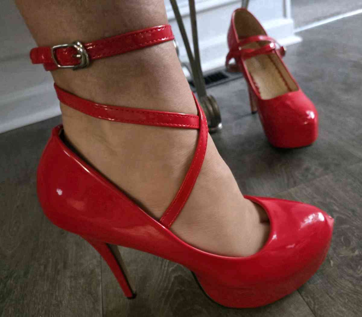 Jessica Rabbit Heels  Size 105 heels and wrap around straps - Ladson, South Carolina - FleaMarketBay