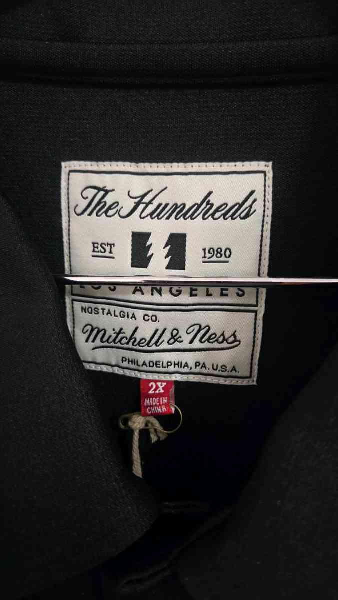 Mens Mitchell  Ness x The Hundreds Black FullSnap Shooting S - Los Angeles, California - FleaMarketBay