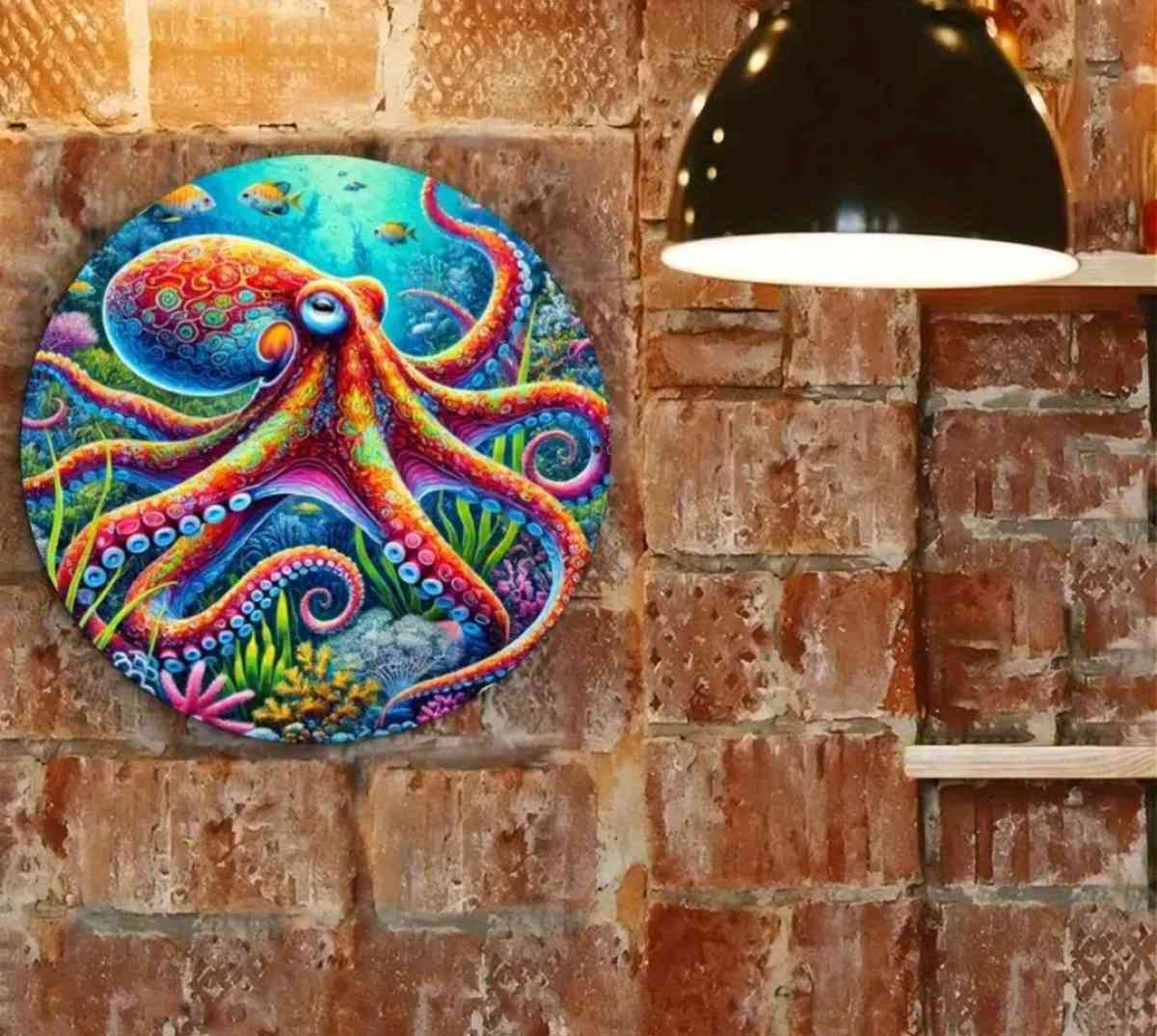 Round Octopus Wall Decor