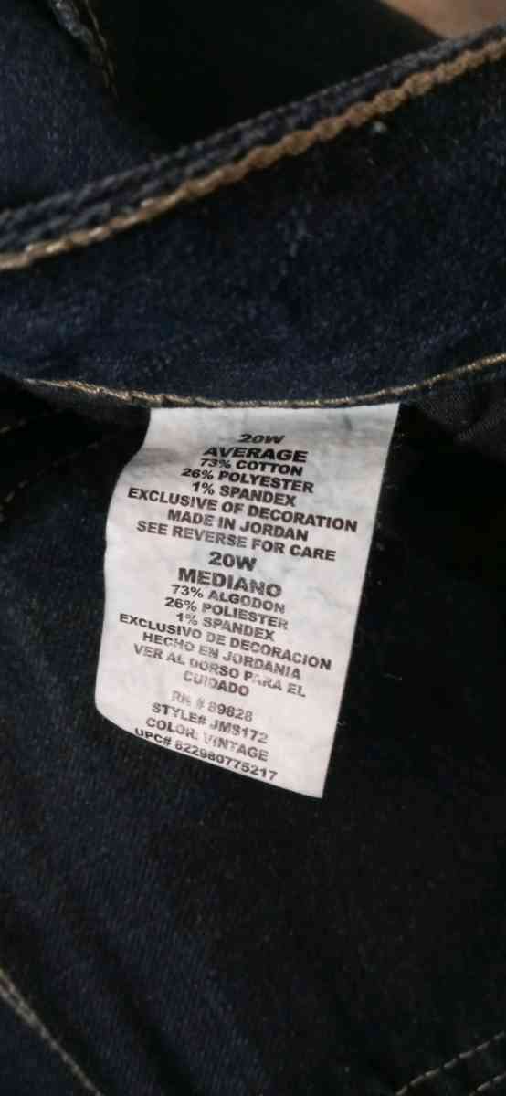 Womens Denim Jeans Just My Size 20w - Dane, Wisconsin - FleaMarketBay