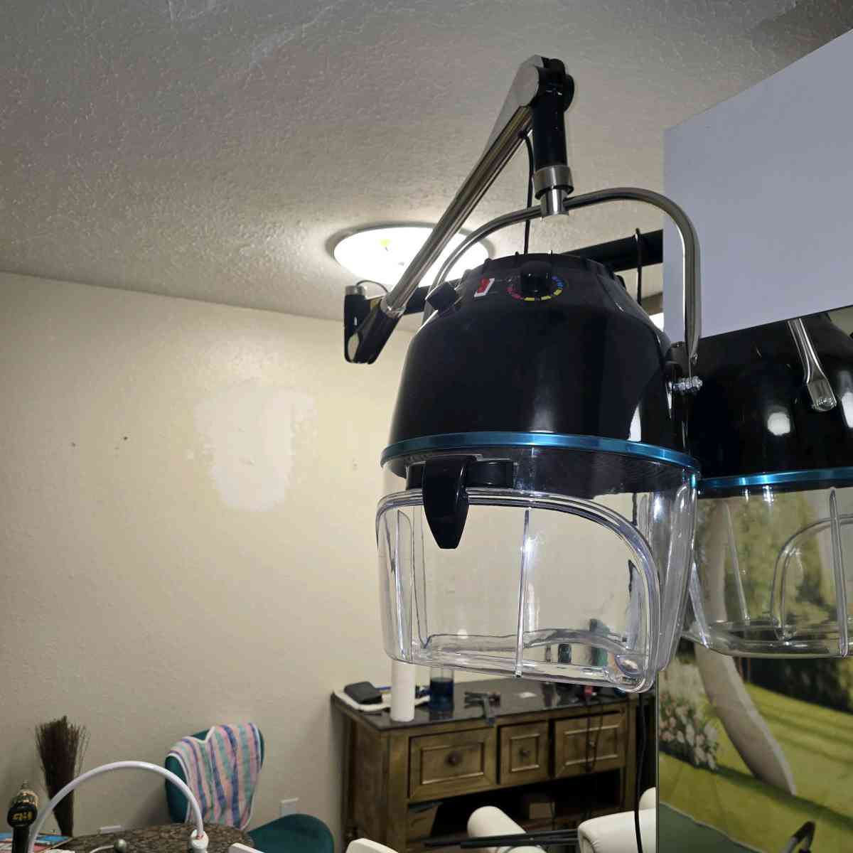 Wall mount hair dryer