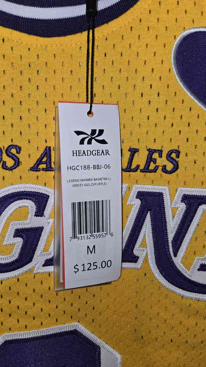Headgear Mamba Jersey Size Medium - Los Angeles, California - FleaMarketBay