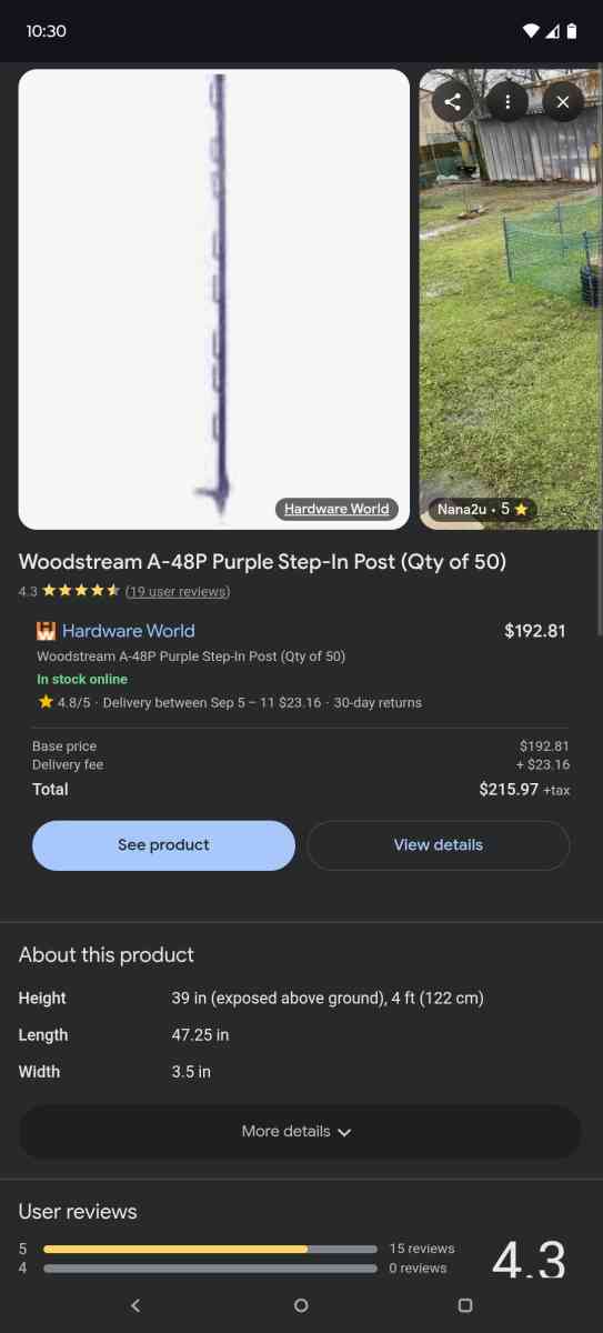 Step in fence posts save over 100 - Mansfield, Ohio - FleaMarketBay