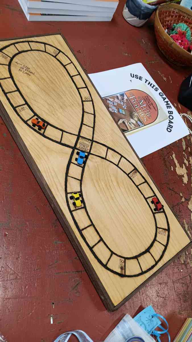 Mille Bornes Wooden Game Board - Bucksport, Maine - FleaMarketBay