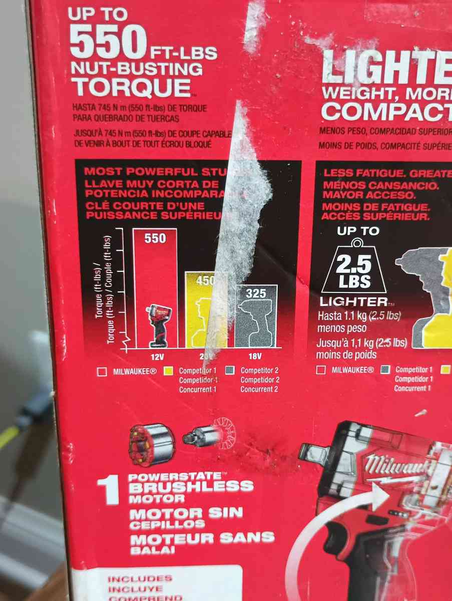 Milwaukee M12 half inch snubby compact impact and charger - Bardstown, Kentucky - FleaMarketBay