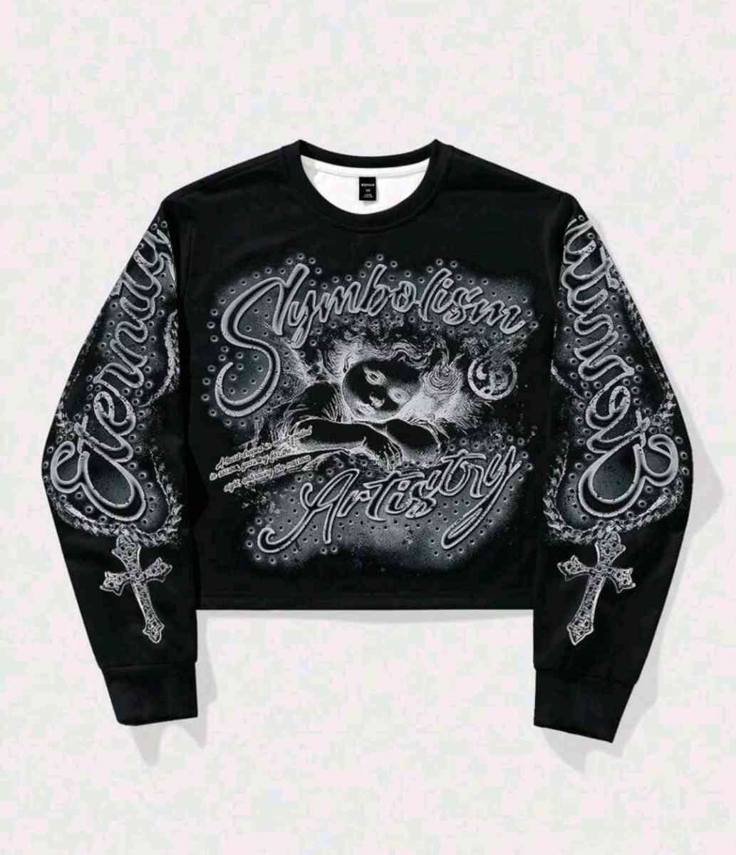 ROMWE MEN Street Life Mens Graphic Print Crew Neck Long Slee - Katy, Texas