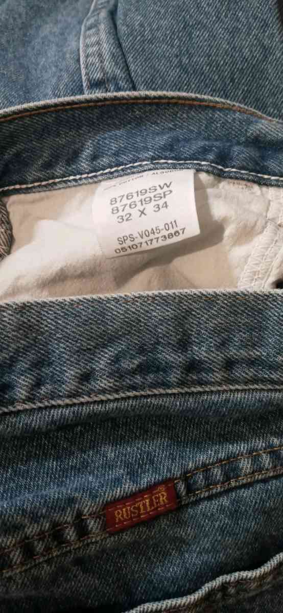 Mens Rustler Jeans w32 - Dane, Wisconsin - FleaMarketBay