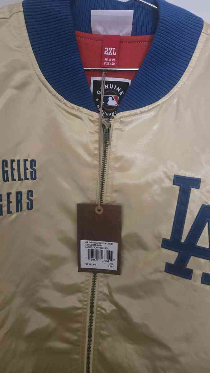Mitchelle and Ness Dodgers jacket gold - Los Angeles, California - FleaMarketBay