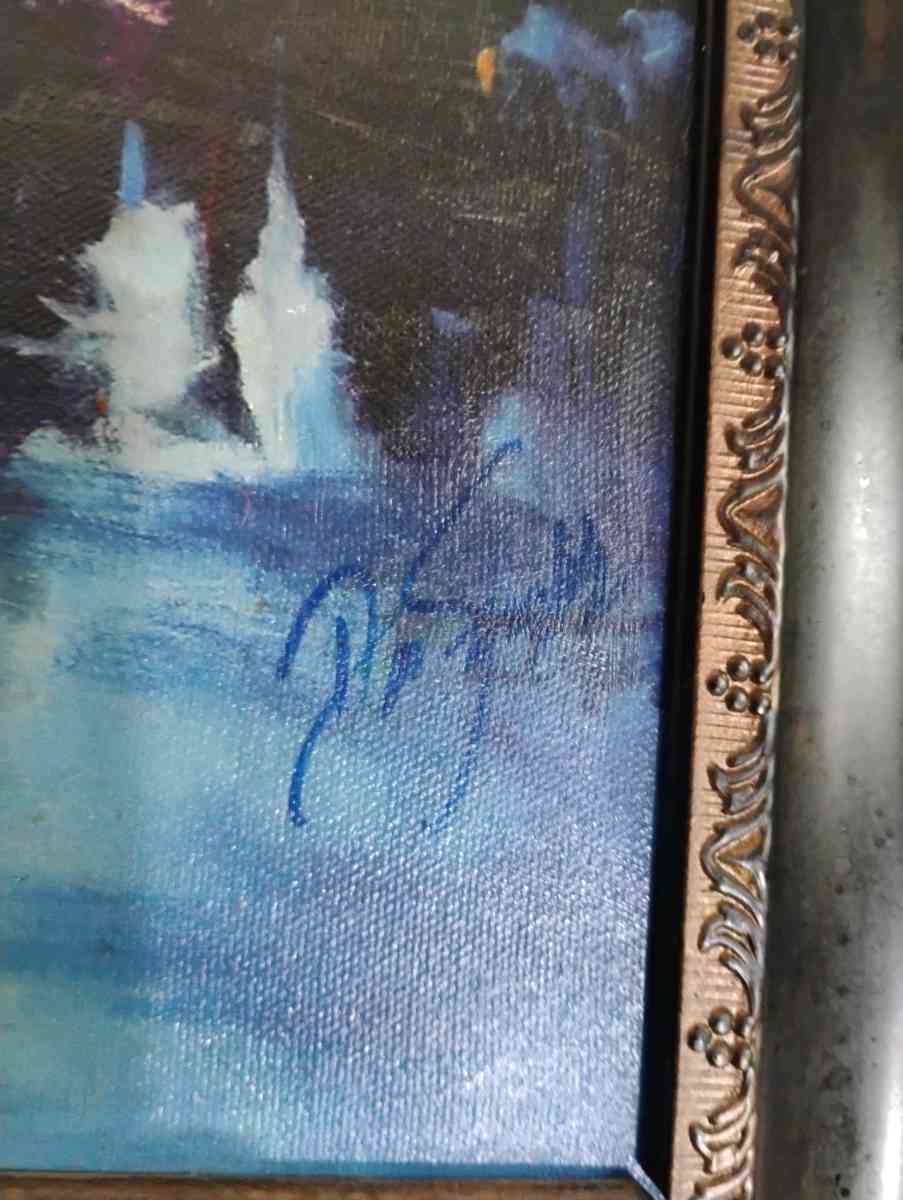 Oil Painting - Bessemer City, North Carolina - FleaMarketBay