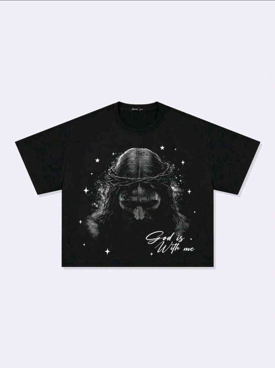 ROMWE MEN Mens Gothic Jesus Loose - Katy, Texas