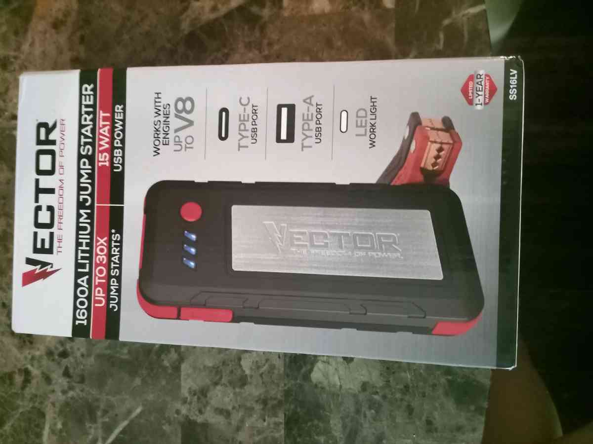 The VECTOR SS16LV 1600 Peak Amp LiIon Jump Starter Portable - Broussard, Louisiana - FleaMarketBay