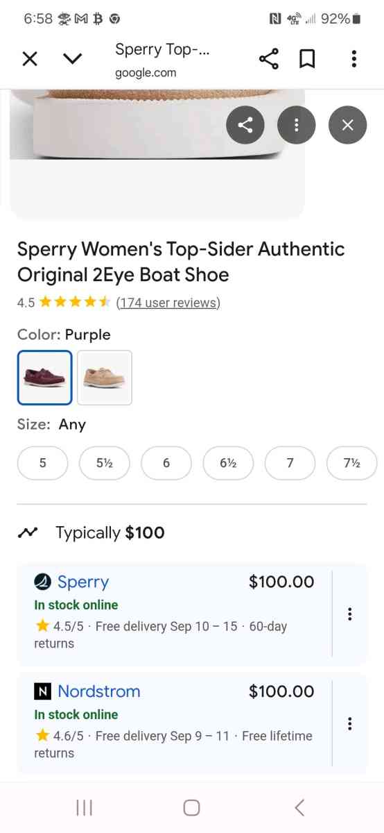 Sperry TopSider Womens Shoes - Stockland, Illinois - FleaMarketBay