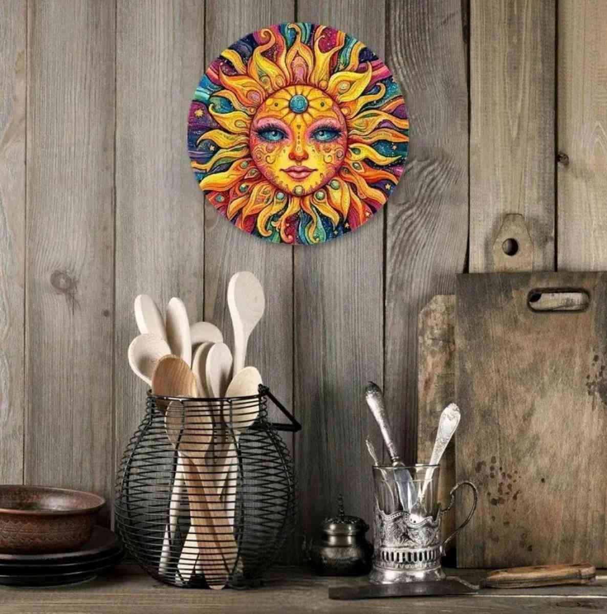 Sun Metal Wall Decor