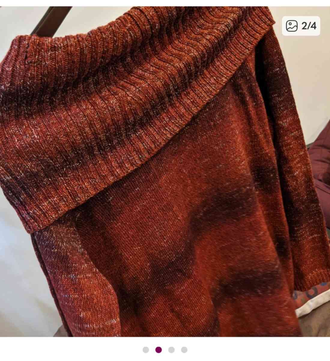 Size 20 womens dark red sweater - Los Angeles, California - FleaMarketBay