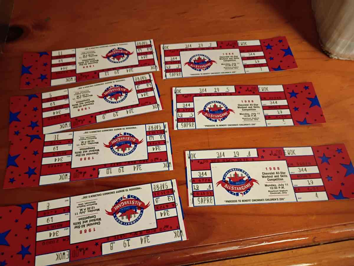 1988 Chevrolet All Star Tickets - Bellevue, Kentucky