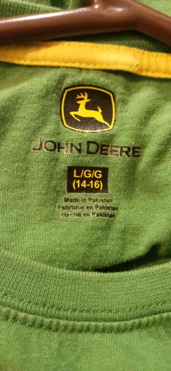 Youth Long Sleeve John Deere Tshirt - Dane, Wisconsin - FleaMarketBay