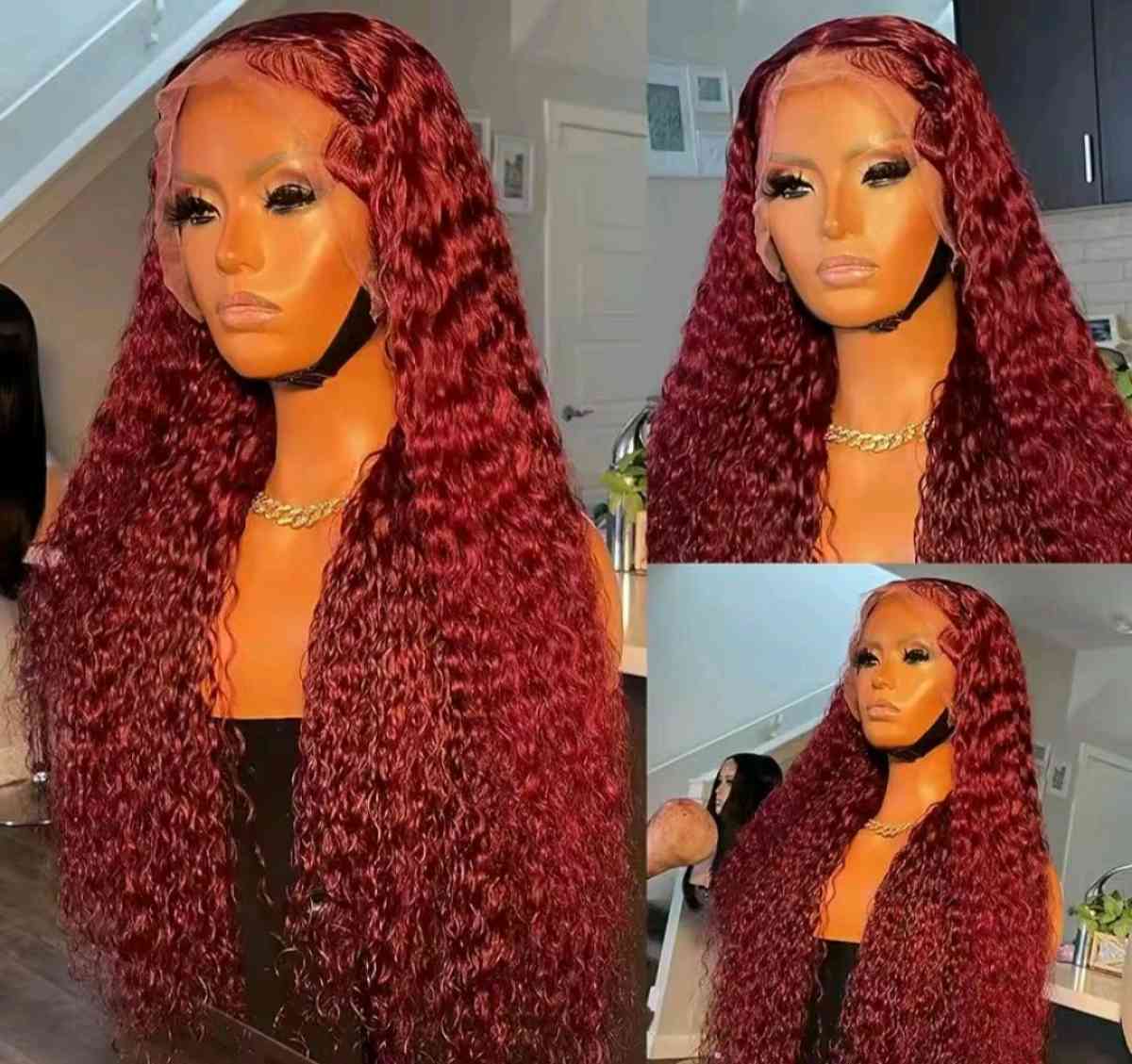 RedBurgundy Synthetic Wig - Orlando, Florida - FleaMarketBay