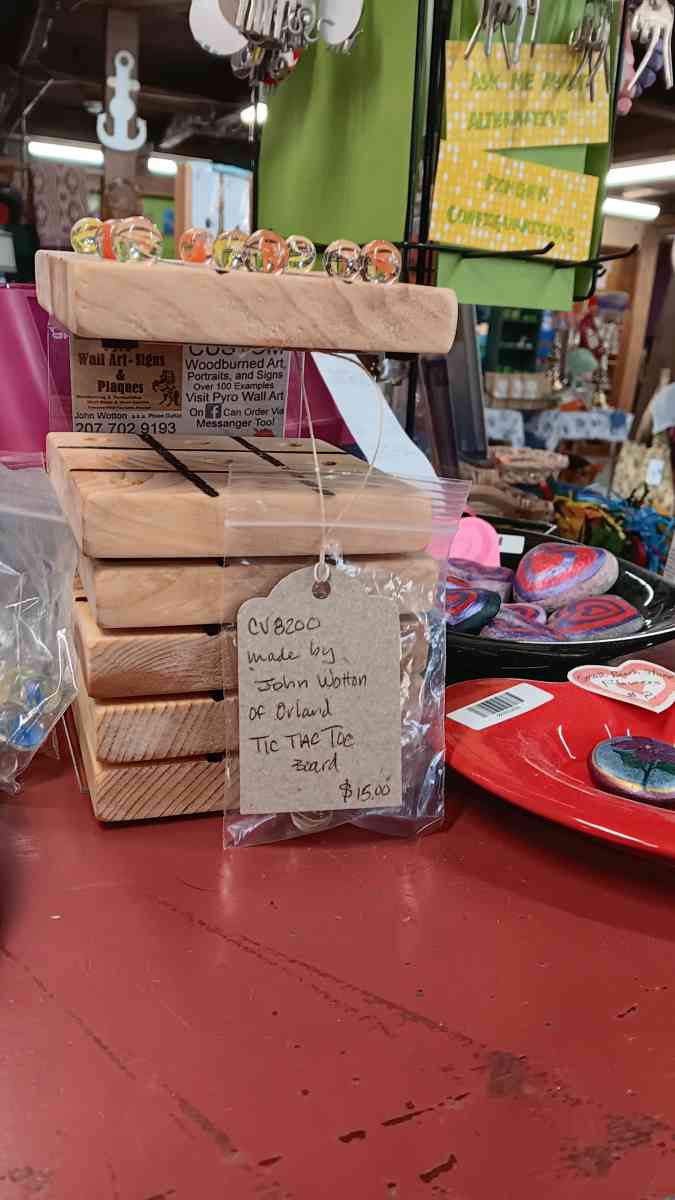 10X Marbles and Tic Tac Toe Game Board - Bucksport, Maine - FleaMarketBay