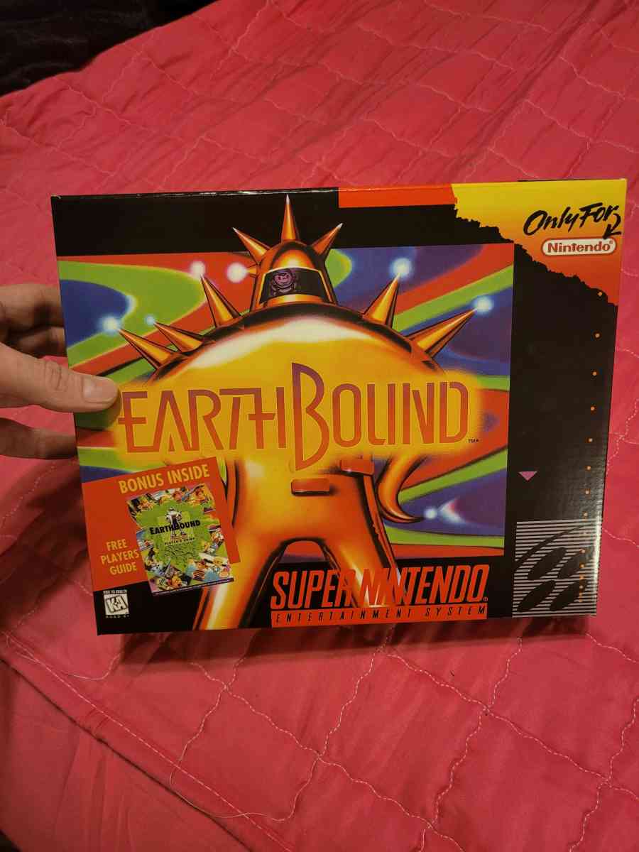 Earthbound SNES Game with Big Box and Manual - Tulsa, Oklahoma