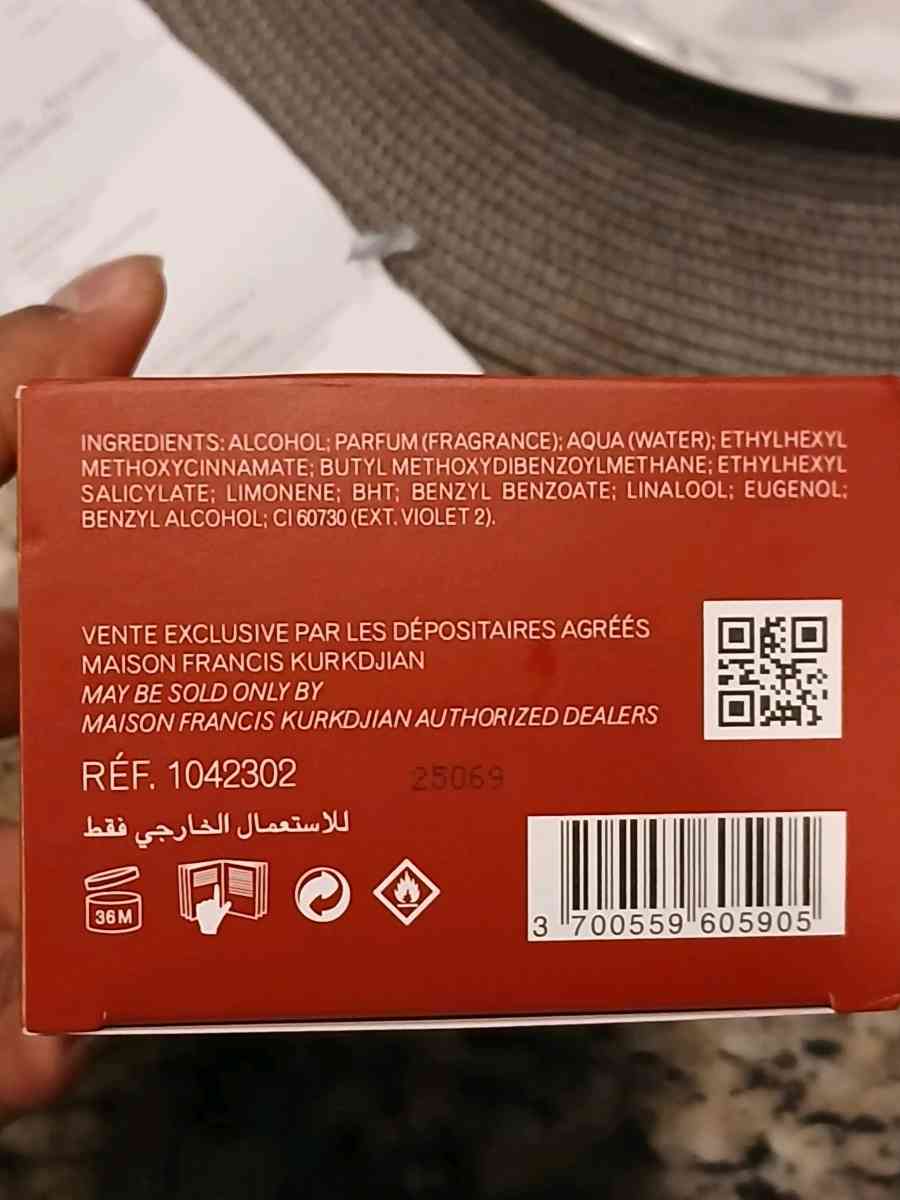 Brand new sealed Baccarat Rouge 540 EDP 100ml - Newnan, Georgia - FleaMarketBay