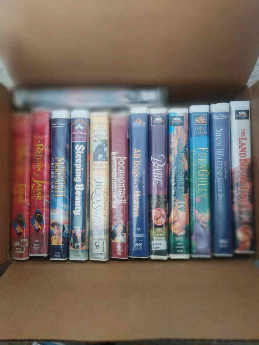 Disney Vintage VHS Tapes Bulk Media Lot of 13 Classic Kids M