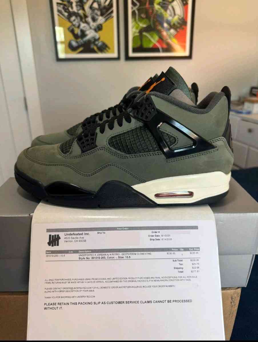 Jordan 4 retro OG SP undefeated size 10 5 - Orlando, Florida