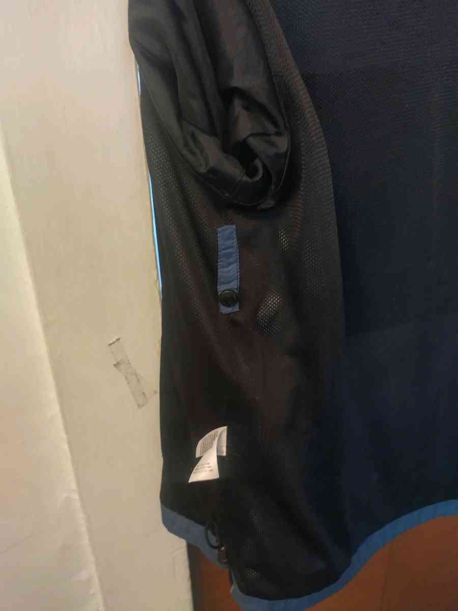 Eddie Bauer Windbreaker Hiking Trail Jacket Mens L Blue Fu - Abington, Pennsylvania - FleaMarketBay