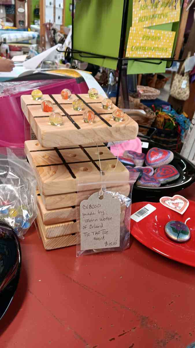 10X Marbles and Tic Tac Toe Game Board - Bucksport, Maine - FleaMarketBay