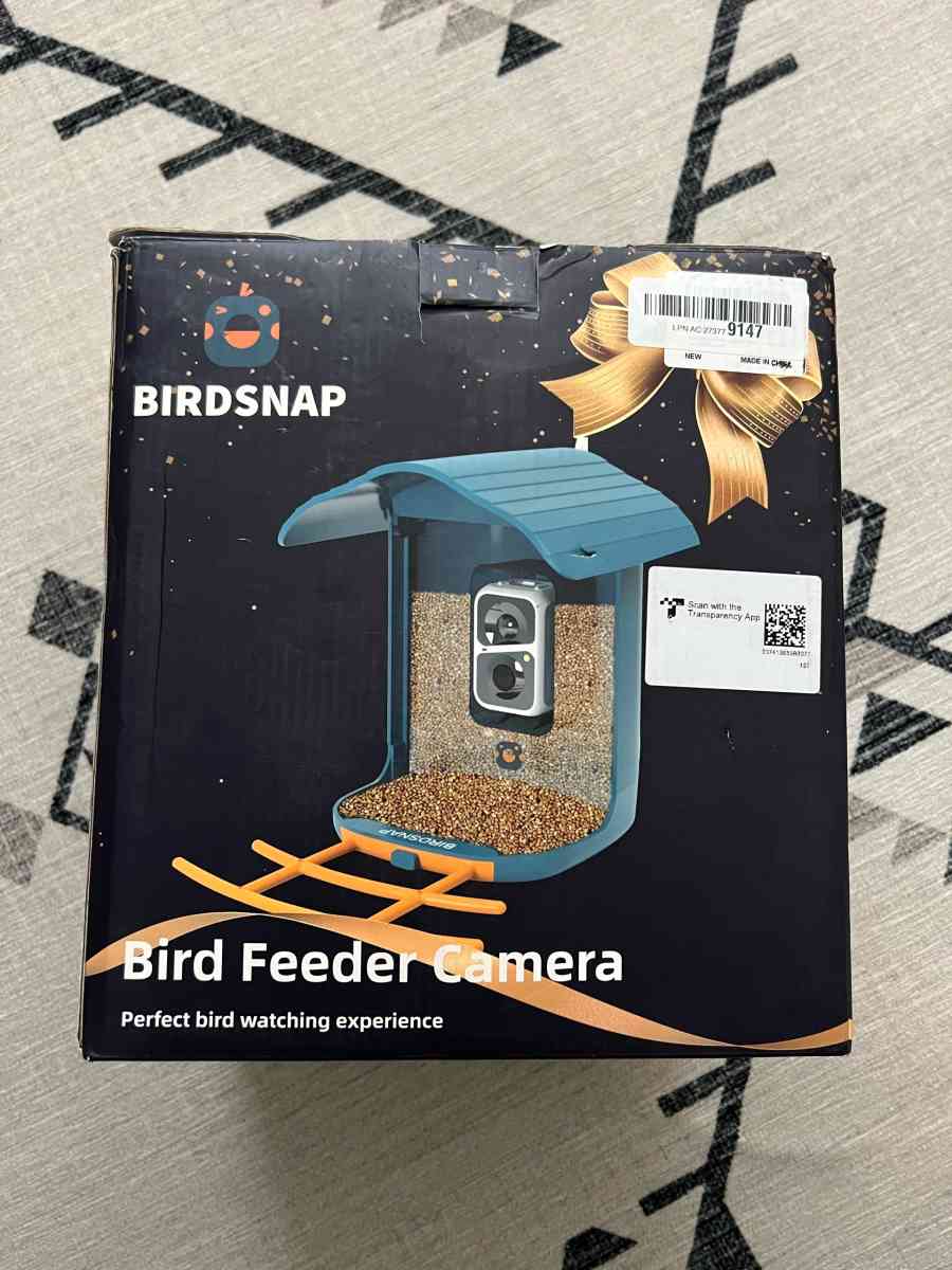 birdsnap PAV Bird Feeder with Camera Solar Panel 2K HD  64GB - San Bernardino, California
