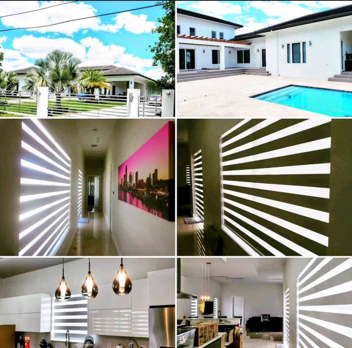 zebra Shades Roller shades screen o blackout blinds - Miami, Florida - FleaMarketBay