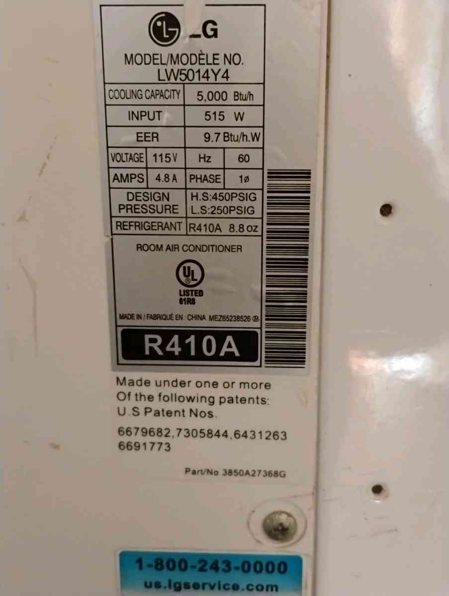 Air conditioniner LG model LW5014Y475 OBO - Irving, Texas - FleaMarketBay