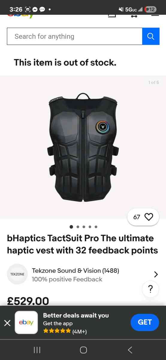 Bhaptics VR Tactsuit Pro and Sleeves FPS Bundle - Houston, Texas - FleaMarketBay