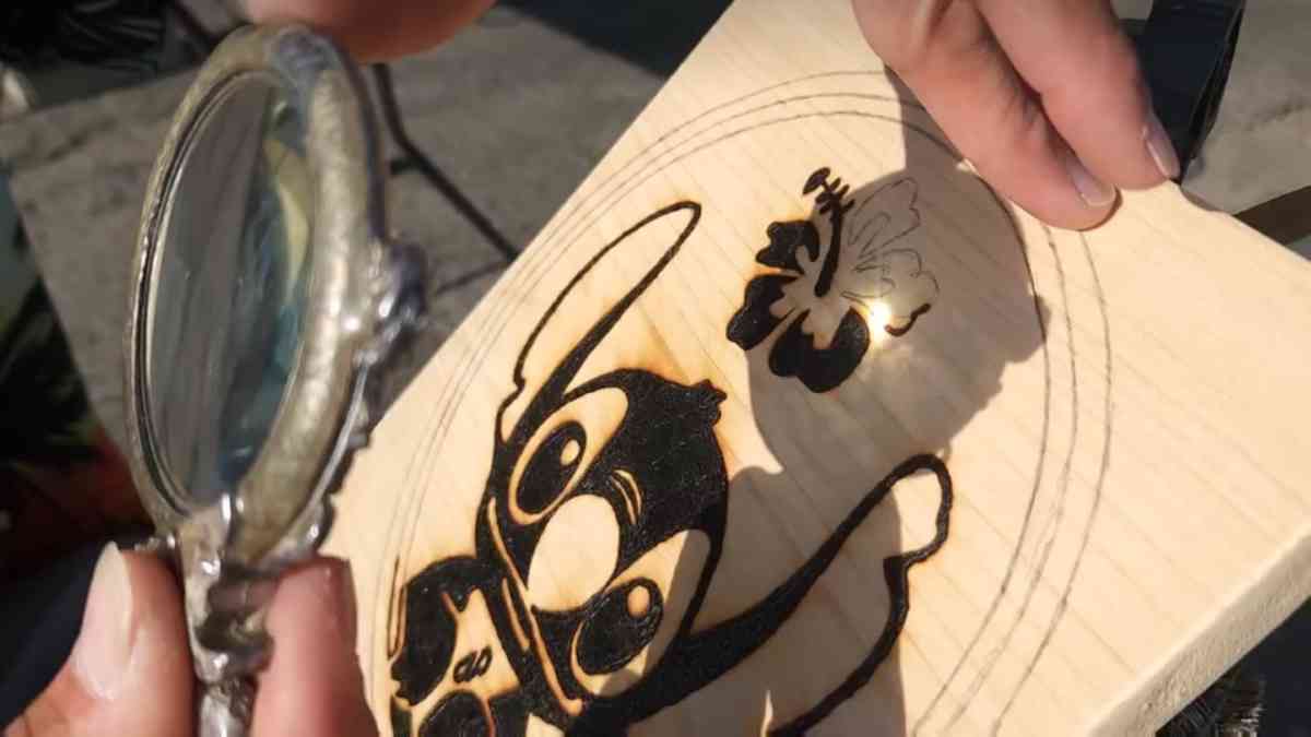 Stitch pyrography - Bucksport, Maine