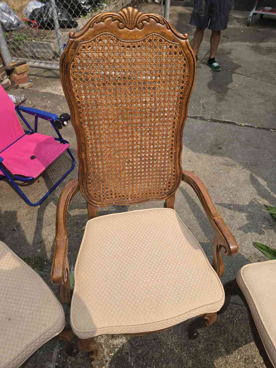 Antique Cane Back Dining Chair set of 6 - Flushing, New York - FleaMarketBay