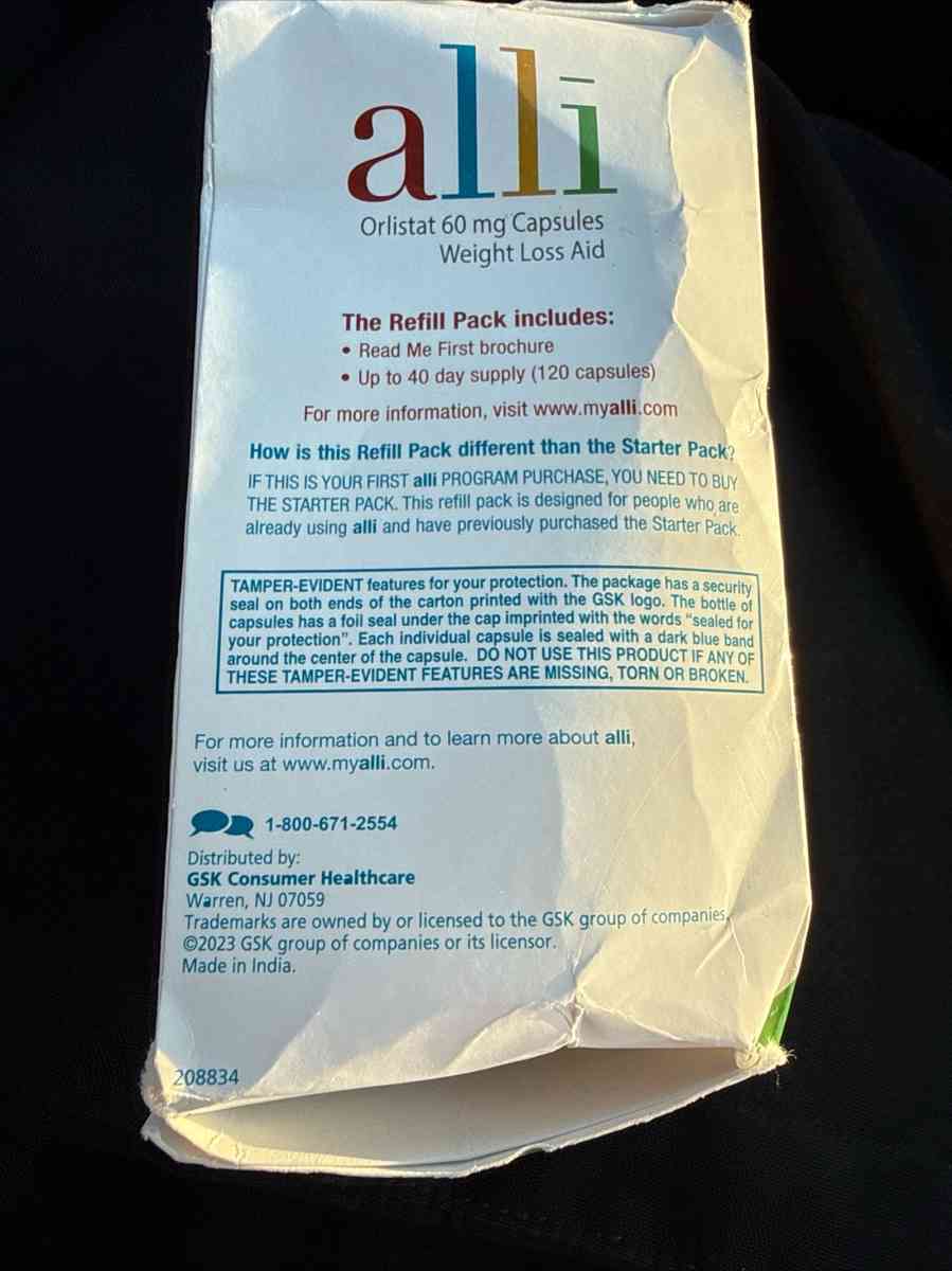 Alli Weight loss capsules pills - Addison, Michigan - FleaMarketBay