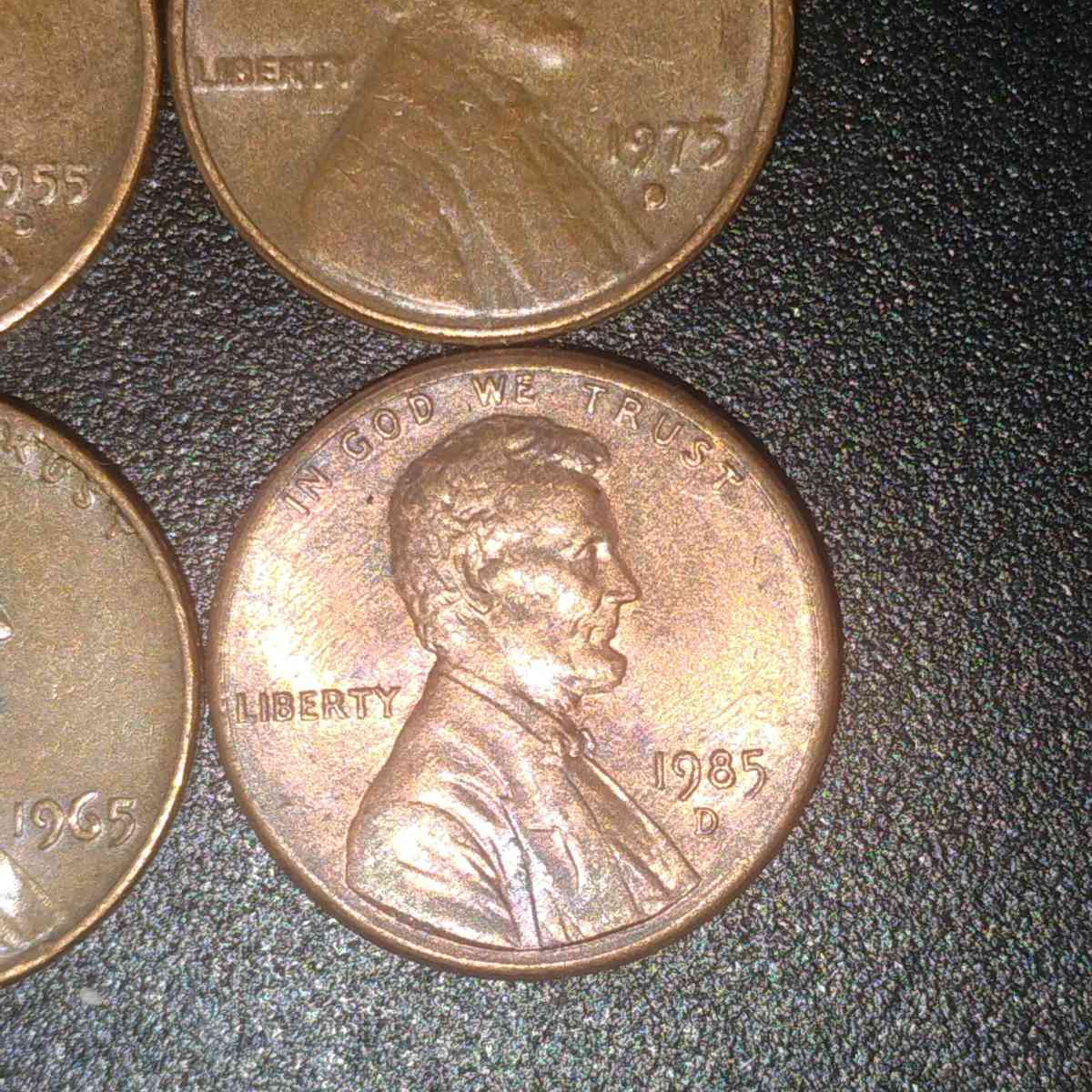 4 PENNY CENT 1955 65 75 1985 - Everson, Washington - FleaMarketBay
