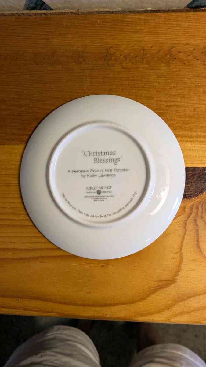 The American Greetings 6 Christmas Blessings Collector Plate - Phoenix, Arizona - FleaMarketBay