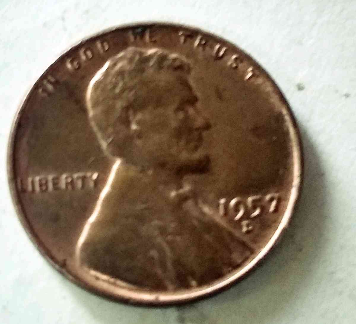 1957 uncirculated Wheat penny - Danville, New Hampshire - FleaMarketBay