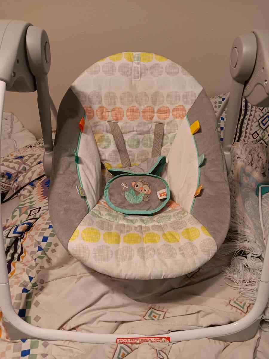 Baby swing and baby seat bundle